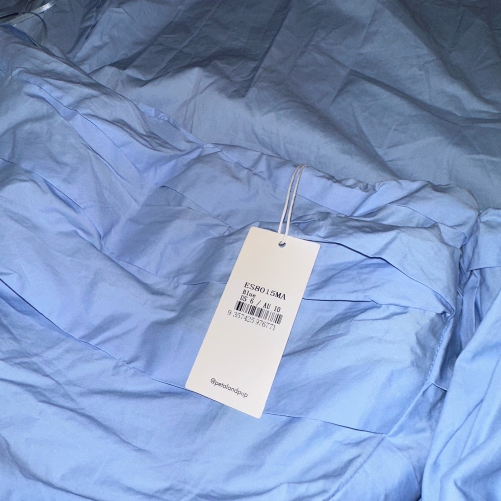 Patal and Pup Blue Off-Shoulder Dress - Picture 6 of 6